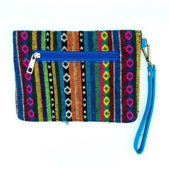 Beautiful Fabric and Leather Clutch by Revolution by Edwin - Picture 5 of 7